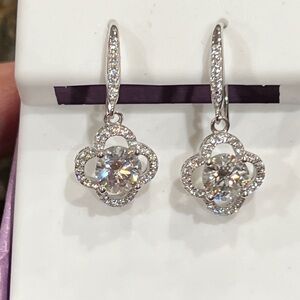 Elegant 2ctw Moissanite dangle earrings